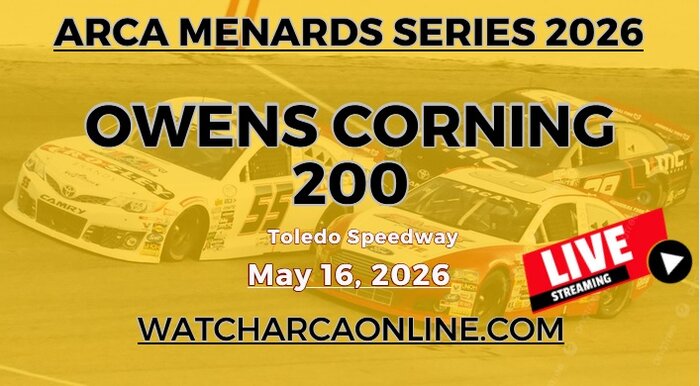 Toledo 200 ARCA Menards Series Live Stream